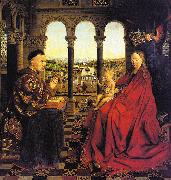 Jan Van Eyck The Virgin of Chancellor Rolin oil painting on canvas